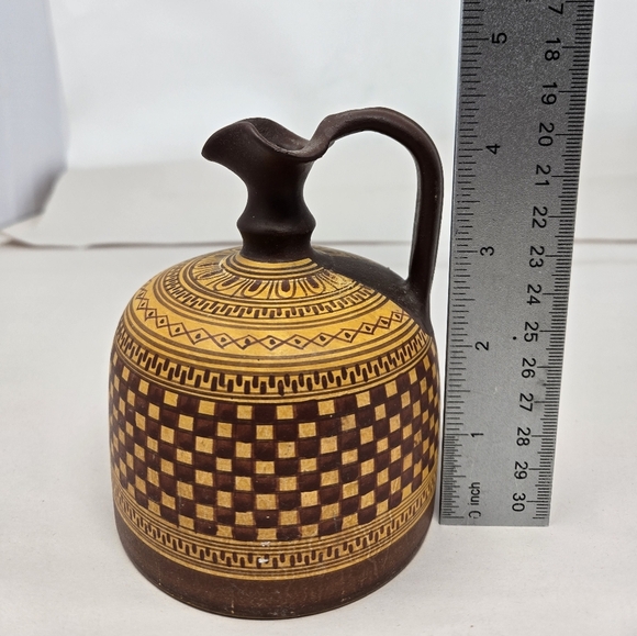 Geometrical Period Hand Made Copy From 800 To 900 BC Trefoil Mouth Ceramic Brown - Picture 7 of 11